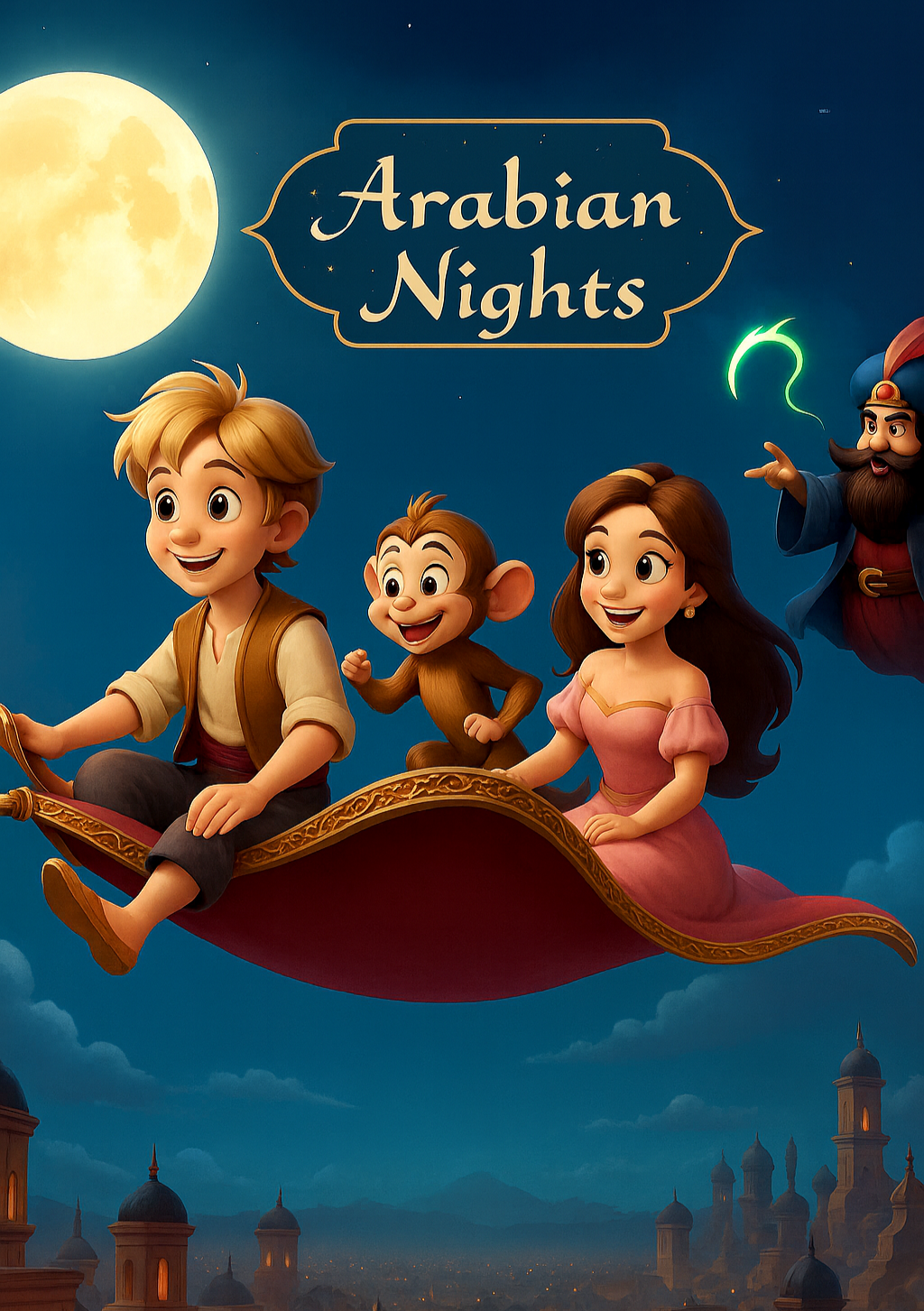 Aladdin_book_Cover for zippy comic book for kids