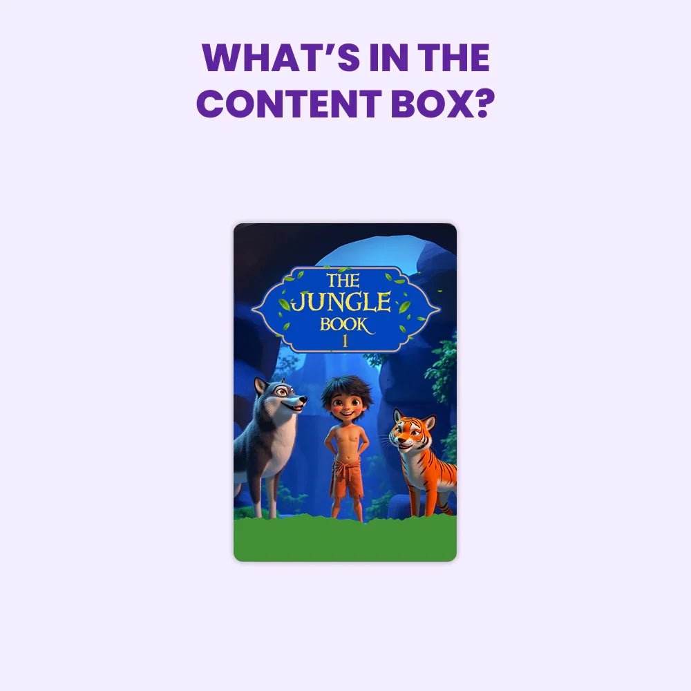 Whats in Standard Zippy Audio Set - 1 story card of jungle book